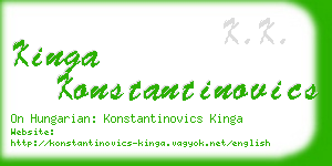 kinga konstantinovics business card